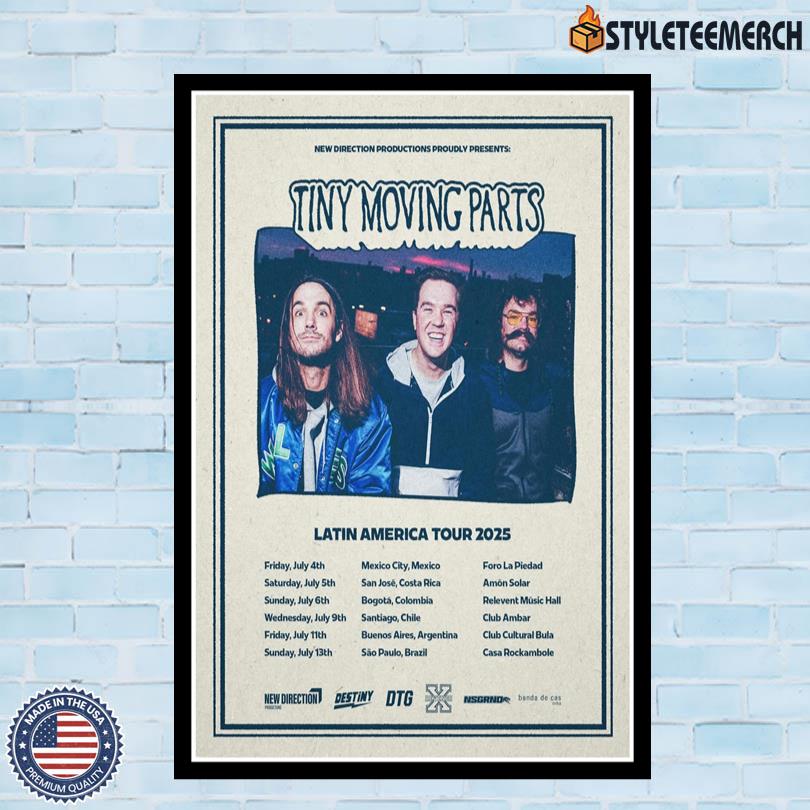 Tiny Moving Parts Latin America Tour 2025 Poster 4 Tiny Moving Parts Latin America Tour 2025 Poster