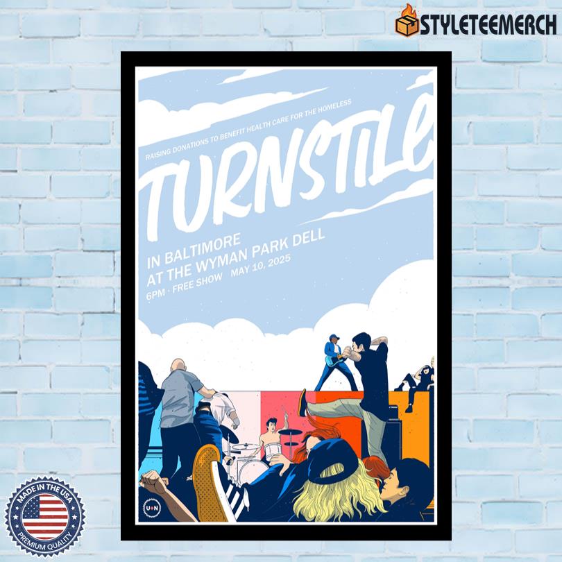 Turnstile May 10 2025 Show Poster 10 Turnstile May 10 2025 Show Poster