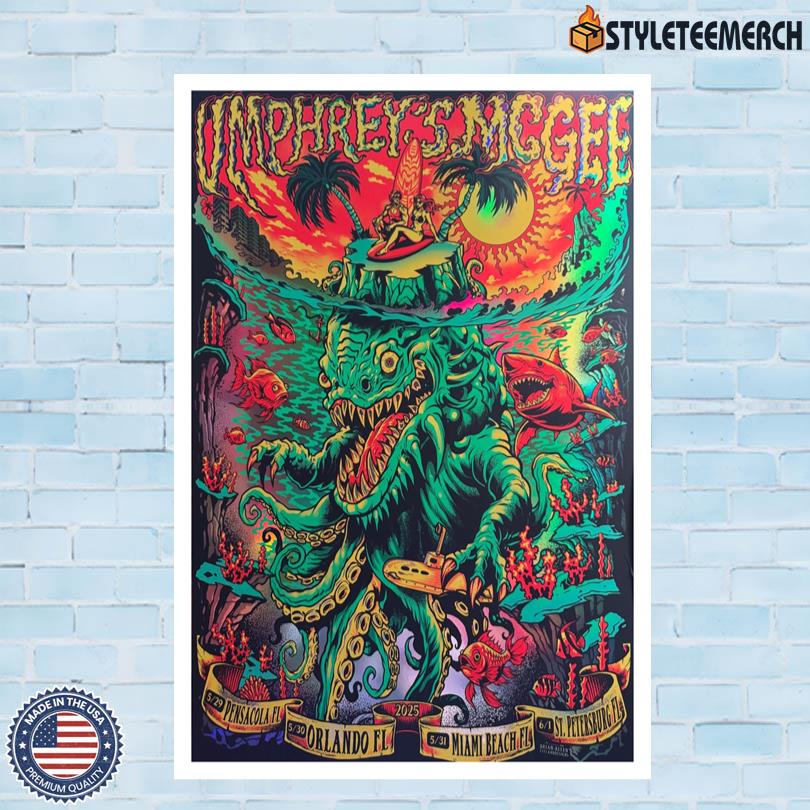 Umphreys McGee May 29-June 1 Shows Florida 2025 Poster 4 Umphreys McGee May 29-June 1 Shows Florida 2025 Poster