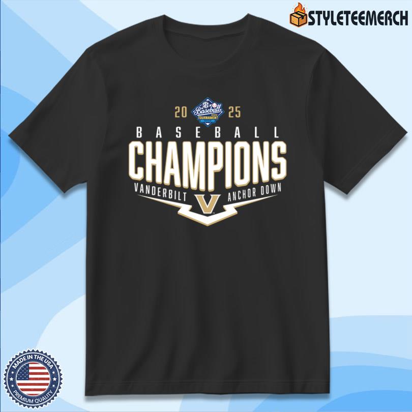 Vanderbilt Commodores SEC Baseball Conference Championship 2025 Shirt 12 Vanderbilt Commodores SEC Baseball Conference Championship 2025 Shirt