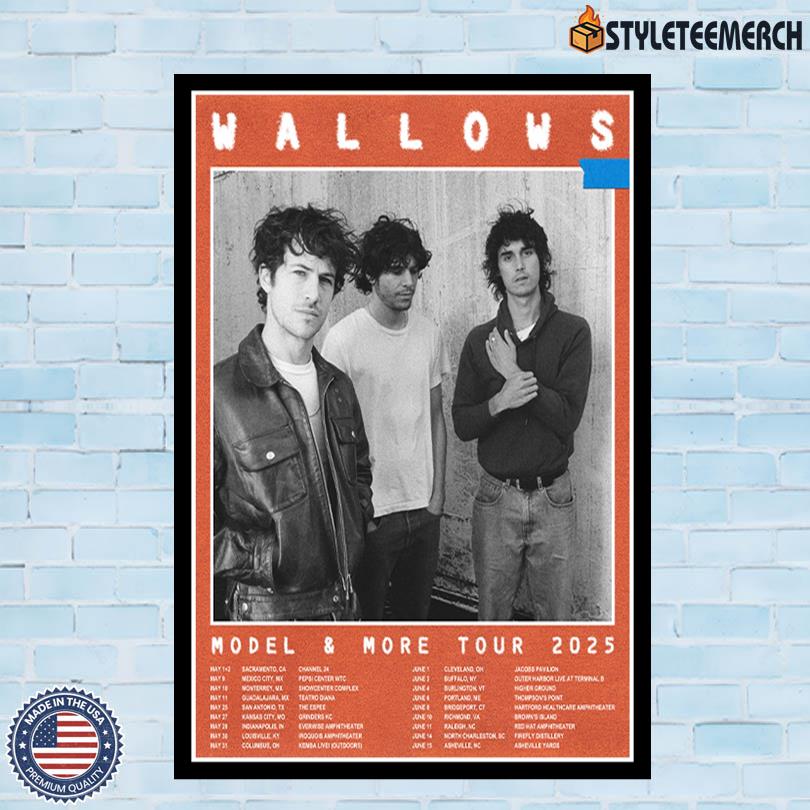 Wallows Model & More 2025 Tour Poster 10 Wallows Model & More 2025 Tour Poster