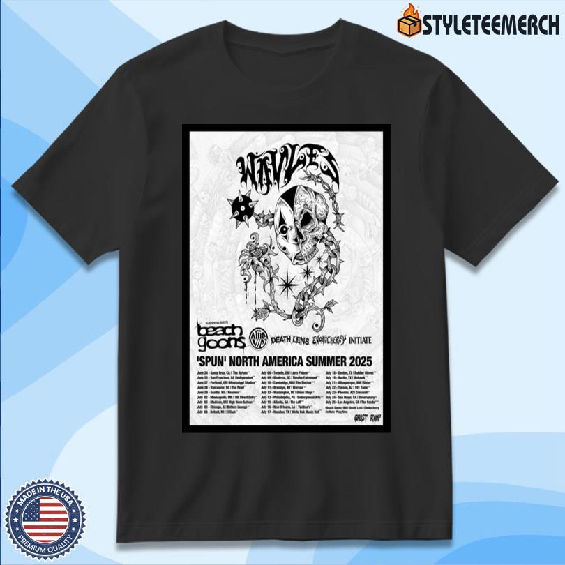 Wavves Spun North America Summer Tour 2025 Poster 11 Wavves Spun North America Summer Tour 2025 Poster