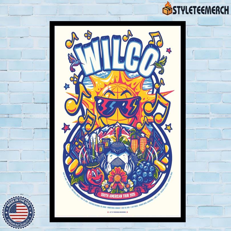 Wilco Poster South American Tour 2025 10 Wilco Poster South American Tour 2025