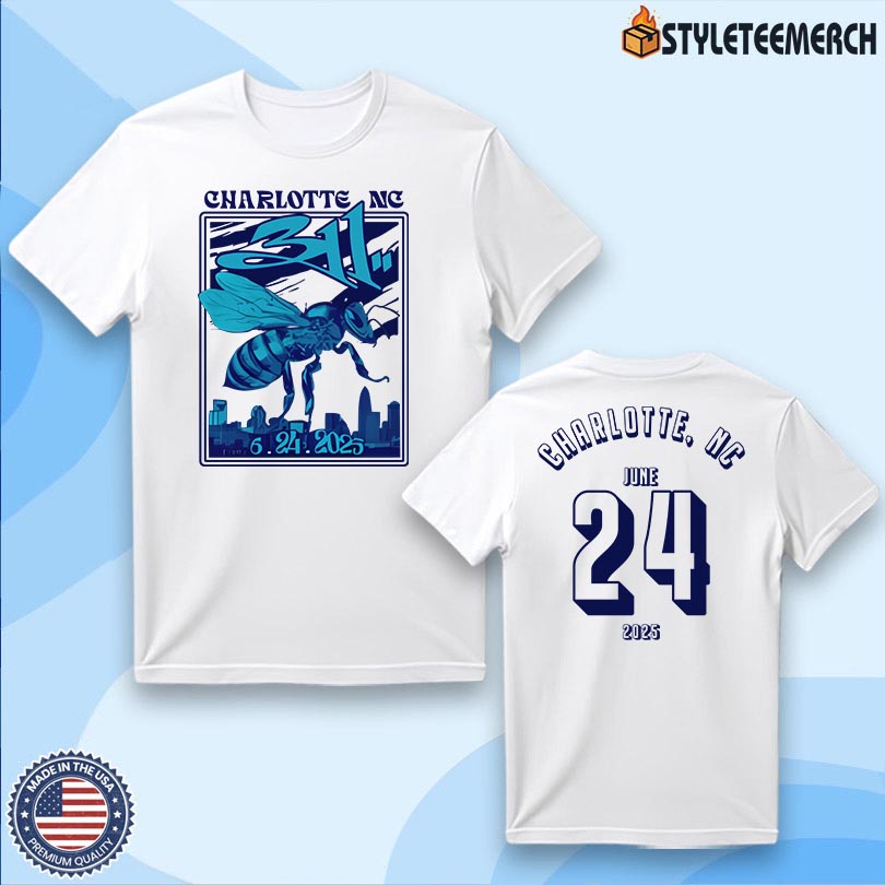 311 In Charlotte, NC On June 24 2025 Tour T-Shirt 4 311 In Charlotte, NC On June 24 2025 Tour T-Shirt