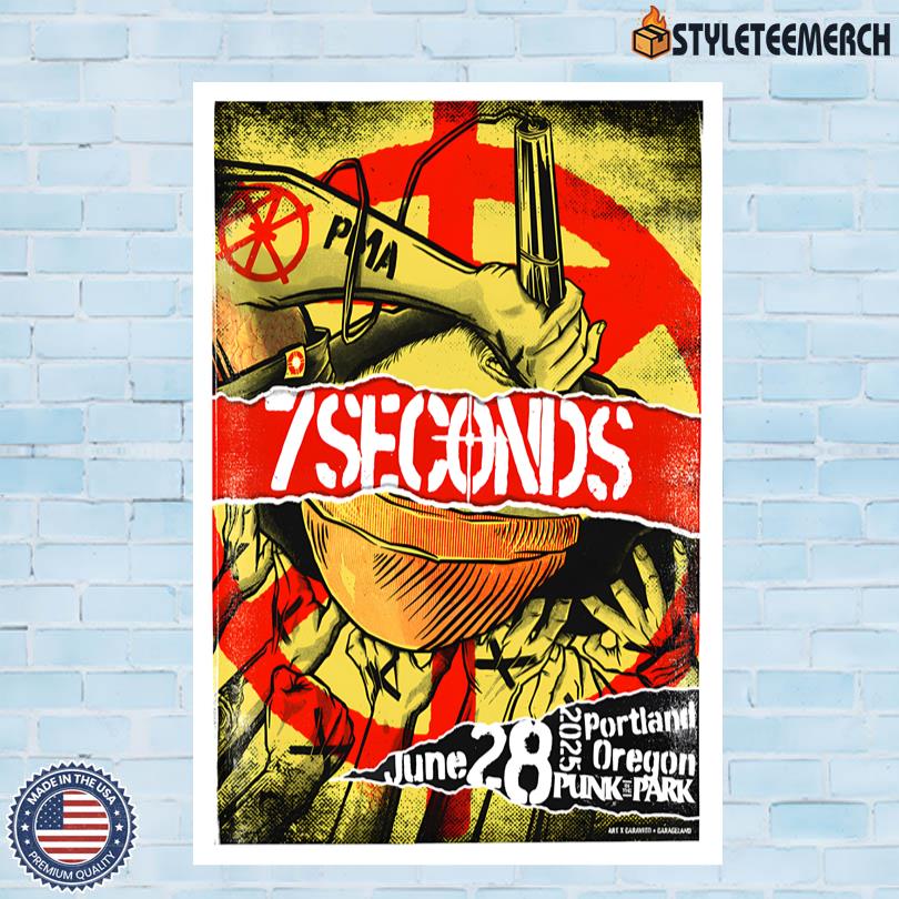 7 Seconds Portland, OR Waterfront Park Trail June 20 2025 Poster Artwork 4 7 Seconds Portland, OR Waterfront Park Trail June 20 2025 Poster Artwork
