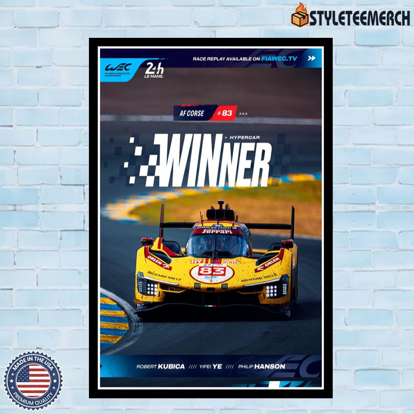 AF Corse Win The 24 Hours Of Le Mans Poster 10 AF Corse Win The 24 Hours Of Le Mans Poster