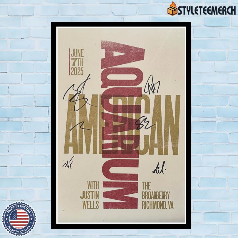 American Aquarium June 7 2025 The Broadberry Poster Limited Edition 4 American Aquarium June 7 2025 The Broadberry Poster Limited Edition