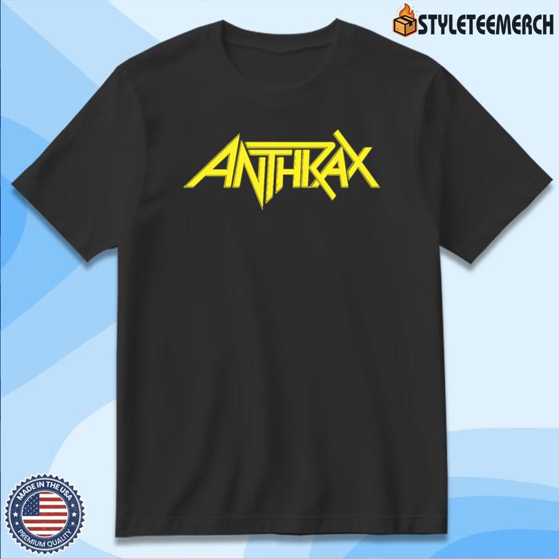 Anthrax Yellow Logo New Tee 4 Anthrax Yellow Logo New Tee