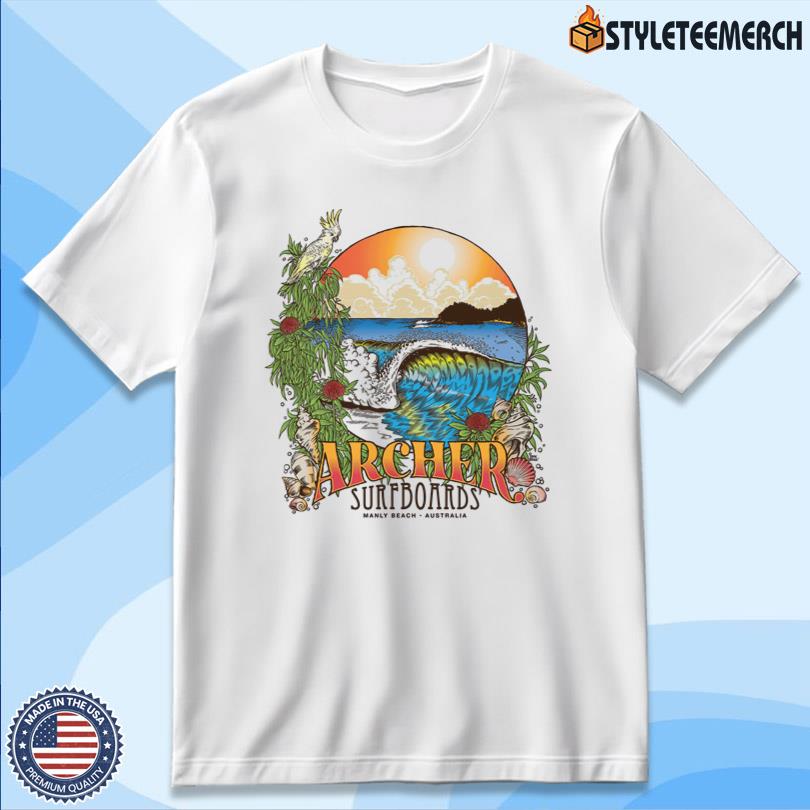 Archer Surfboards Manly Beach Australia Limited Tee 4 Archer Surfboards Manly Beach Australia Limited Tee