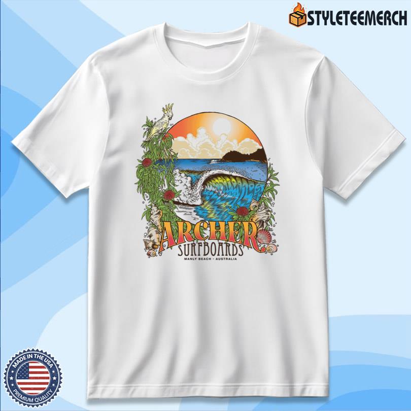 Archer Surfboards Manly Beach Australia New Tee 4 Archer Surfboards Manly Beach Australia New Tee
