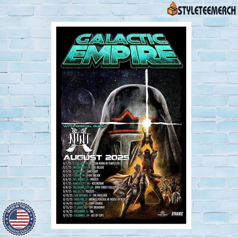 August Tour 2025 Galactic Empire Poster 4 August Tour 2025 Galactic Empire Poster