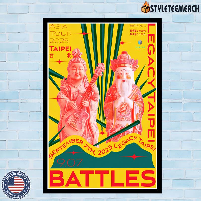 Battles Asia Tour 2025 Taipei Concert Poster 10 Battles Asia Tour 2025 Taipei Concert Poster