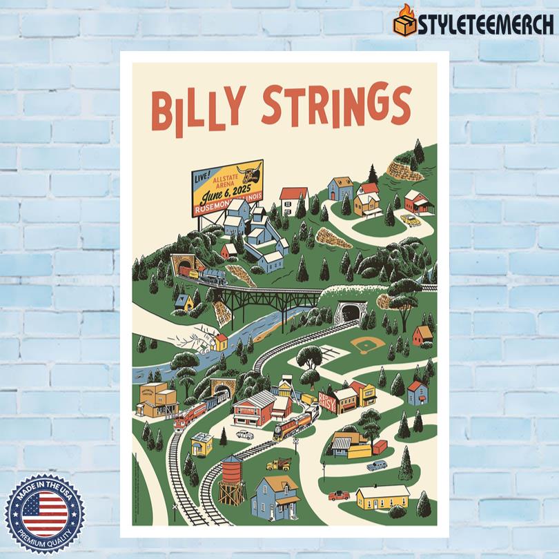 Billy Strings Live At Allstate Arena On June 6 2025 In Rosemont Poster 4 Billy Strings Live At Allstate Arena On June 6 2025 In Rosemont Poster