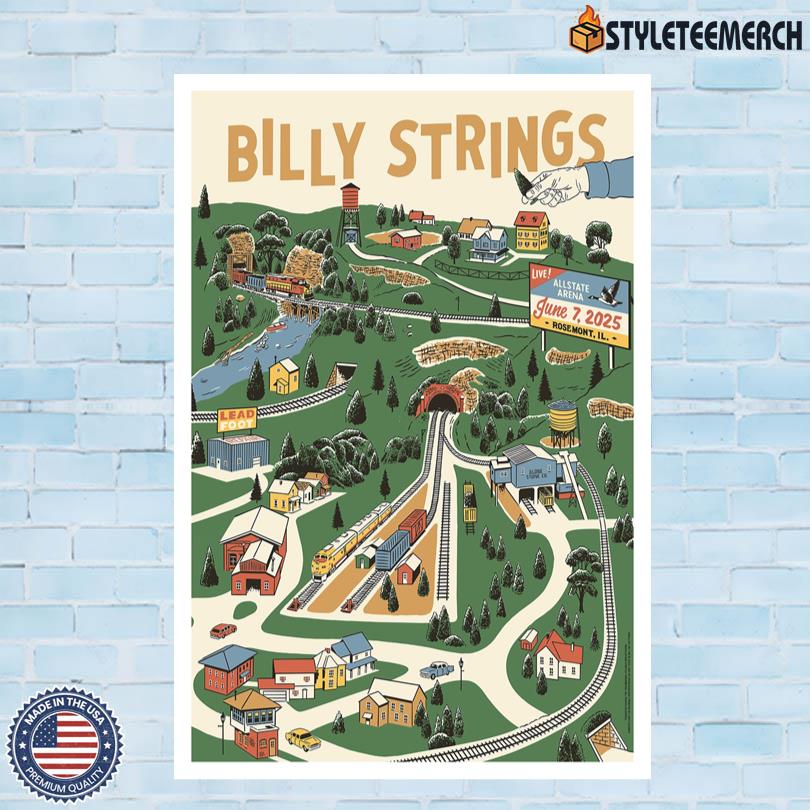Billy Strings Live In Rosemont IL On June 7 2025 Show Poster 4 Billy Strings Live In Rosemont IL On June 7 2025 Show Poster