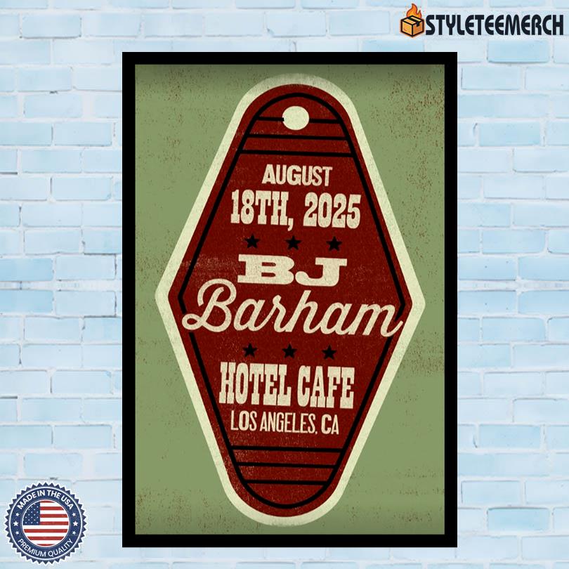 BJ Barham In Los Angeles, CA On August 18 2025 Tour Poster 4 BJ Barham In Los Angeles, CA On August 18 2025 Tour Poster