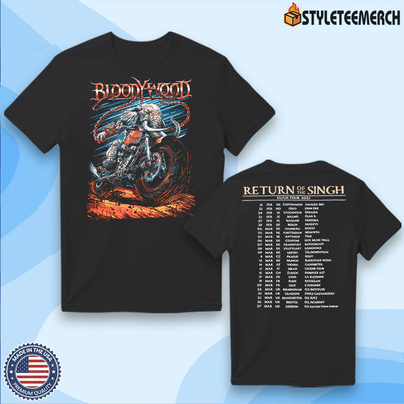 Bloodywood EU UK 2025 Tour Tee 4 Bloodywood EU UK 2025 Tour Tee