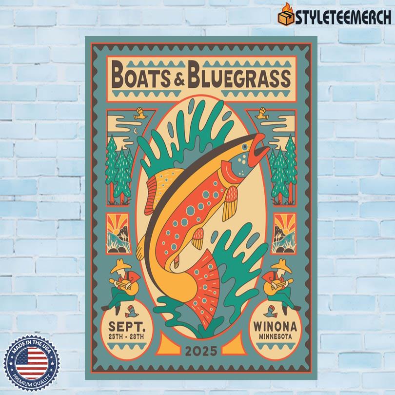 Boats And Bluegrass Festival Sept 25th-28th 2025 Poster 4 Boats And Bluegrass Festival Sept 25th-28th 2025 Poster