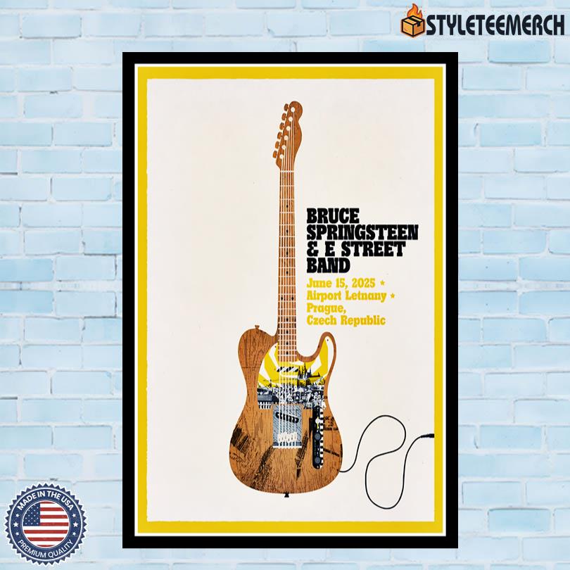 Bruce Springsteen & E Street Band 2025 Airport Letnany Czech Republic Tour Poster 10 Bruce Springsteen & E Street Band 2025 Airport Letnany Czech Republic Tour Poster