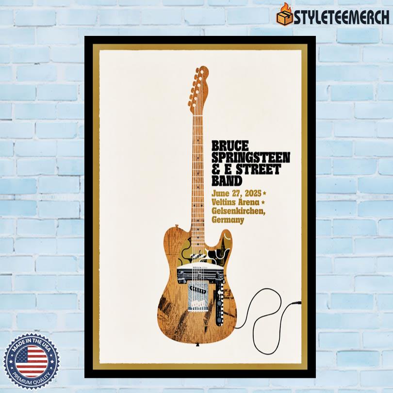 Bruce Springsteen & E Street Band 2025 Tour Gelsenkirchen Germany Poster 4 Bruce Springsteen & E Street Band 2025 Tour Gelsenkirchen Germany Poster