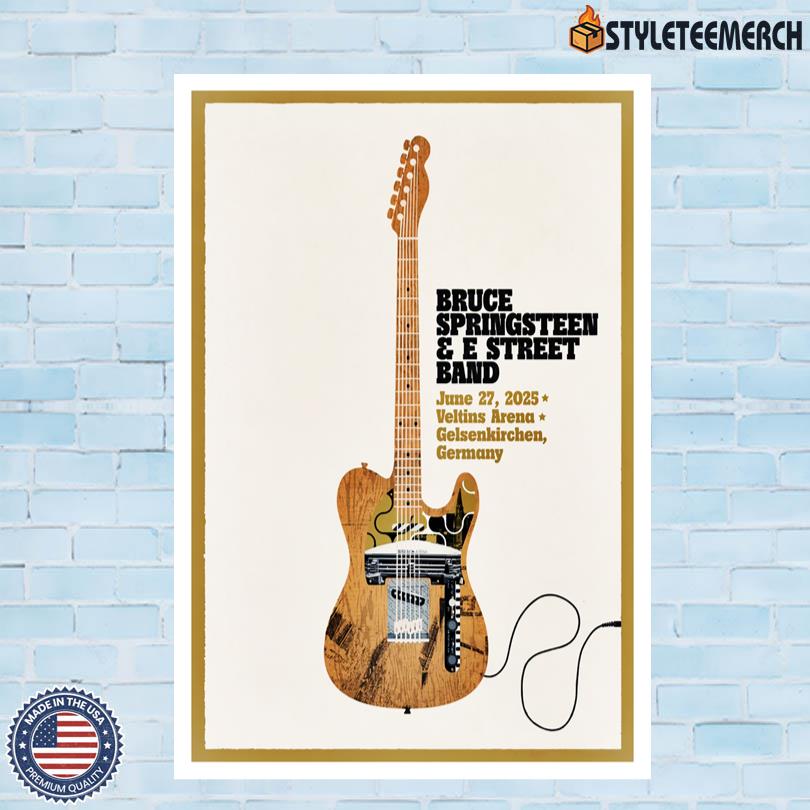 Bruce Springsteen & E Street Band Gelsenkirchen Germany Event Poster June 27 2025 4 Bruce Springsteen & E Street Band Gelsenkirchen Germany Event Poster June 27 2025