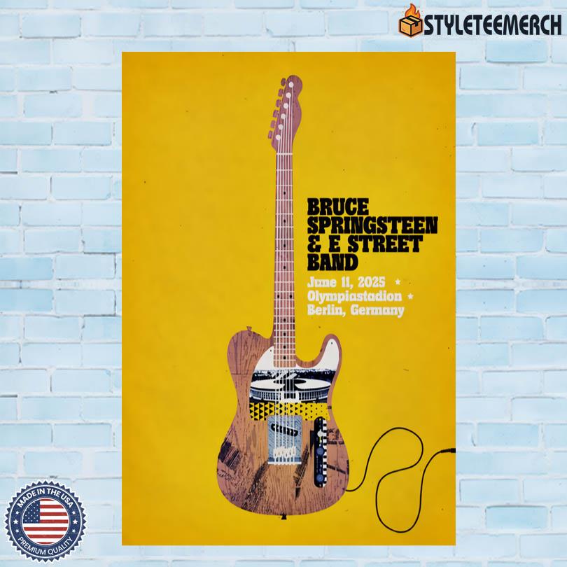 Bruce Springsteen & E Street Band June 11 2025 Olympiastadion Berlin Germany Poster 4 Bruce Springsteen & E Street Band June 11 2025 Olympiastadion Berlin Germany Poster