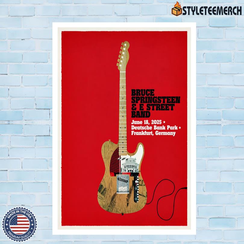 Bruce Springsteen & E Street Band Merch Frankfurt Germany June 18 2025 Poster 4 Bruce Springsteen & E Street Band Merch Frankfurt Germany June 18 2025 Poster