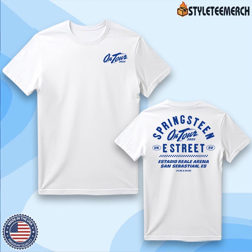 Bruce Springsteen & E Street Band On June 21 & 24 2025 In San Sebastian, Spain Official Shirt 4 Bruce Springsteen & E Street Band On June 21 & 24 2025 In San Sebastian, Spain Official Shirt