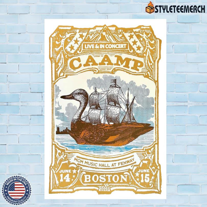Caamp 2025 Boston MA Concert June 14-15 Poster 10 Caamp 2025 Boston MA Concert June 14-15 Poster