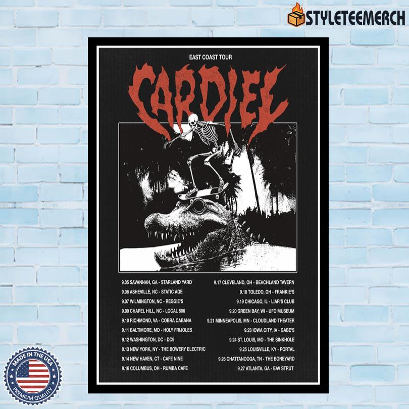 Cardiel Poster East Coast 2025 Tour 4 Cardiel Poster East Coast 2025 Tour