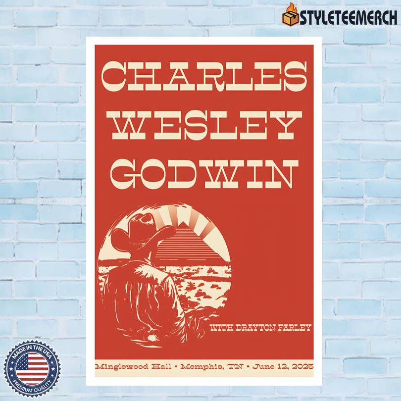 Charles Wesley Godwin Gig Poster June 12 2025 Memphis TN 4 Charles Wesley Godwin Gig Poster June 12 2025 Memphis TN