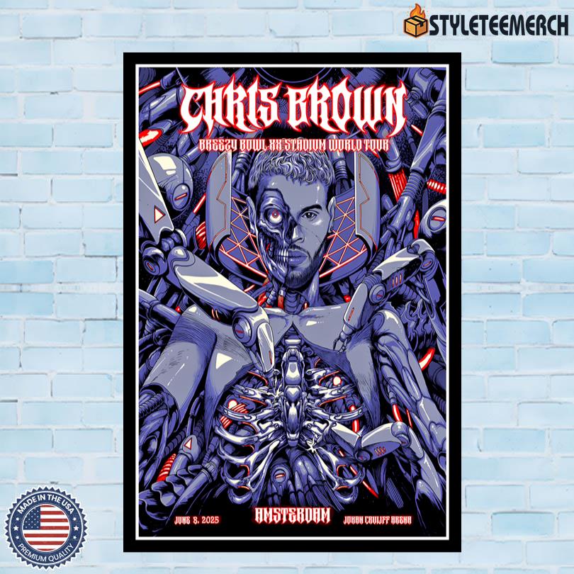 Chris Brown Johan Cruijff Arena Amsterdam Jun 8 2025 Concert Poster 10 Chris Brown Johan Cruijff Arena Amsterdam Jun 8 2025 Concert Poster