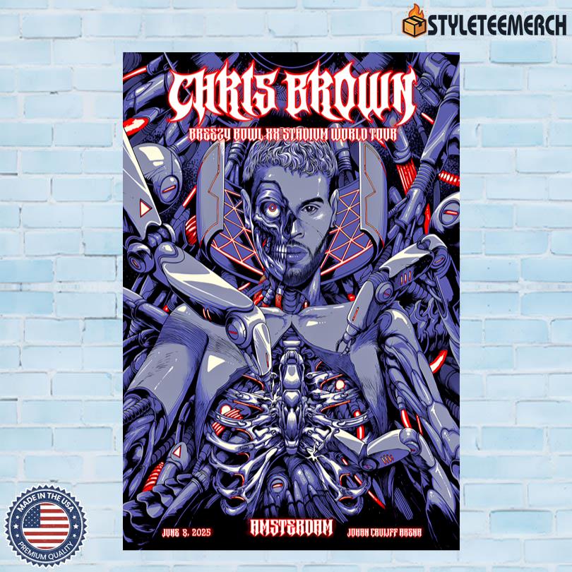 Chris Brown June 8 2025 Johan Cruijff Arena Tour Poster 10 Chris Brown June 8 2025 Johan Cruijff Arena Tour Poster