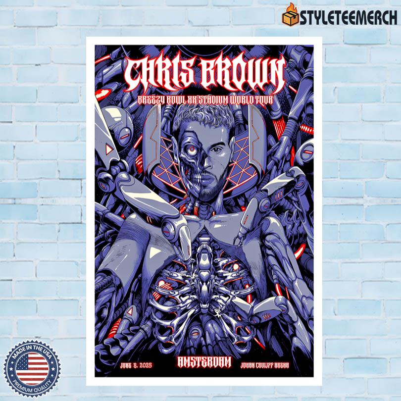 Chris Brown Live In Amsterdam June 8 2025 Concert Poster 9 Chris Brown Live In Amsterdam June 8 2025 Concert Poster