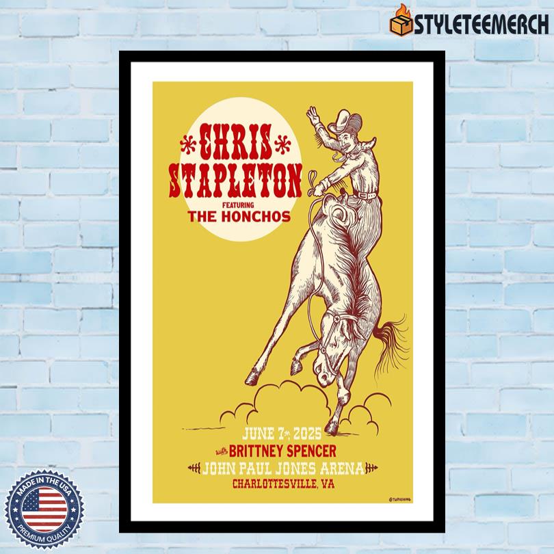 Chris Stapleton 6-7-25 Charlottesville Limited Edition Poster 4 Chris Stapleton 6-7-25 Charlottesville Limited Edition Poster