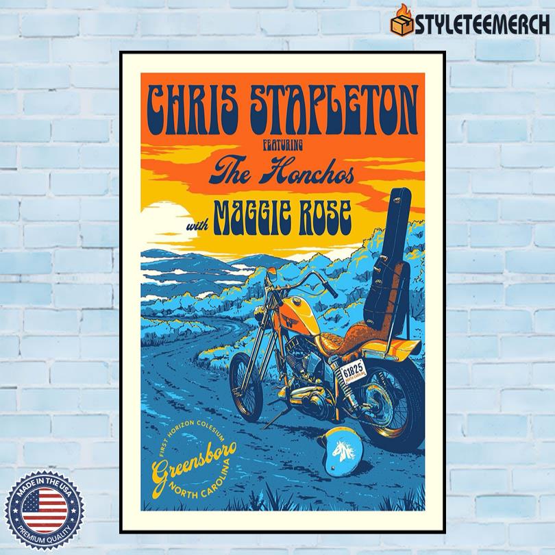 Chris Stapleton Jun 18 2025 First Horizon Coliseum Greensboro NC Official Tour Poster 4 Chris Stapleton Jun 18 2025 First Horizon Coliseum Greensboro NC Official Tour Poster