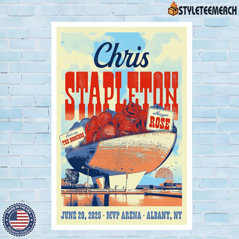 Chris Stapleton Jun 20 2025 MVP Arena Albany NY Official Tour Poster 4 Chris Stapleton Jun 20 2025 MVP Arena Albany NY Official Tour Poster