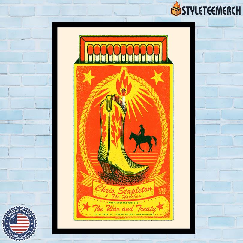 Chris Stapleton On June 28 2025 In Tinley Park IL Official Poster 4 Chris Stapleton On June 28 2025 In Tinley Park IL Official Poster