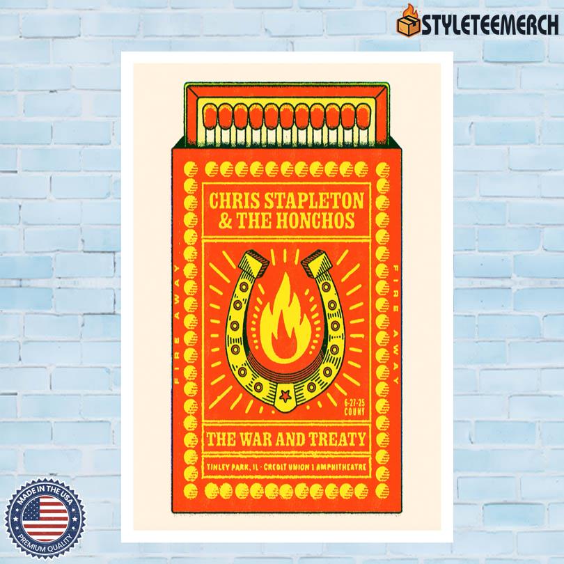 Chris Stapleton Poster June 27 2025 Tinley Park IL 4 Chris Stapleton Poster June 27 2025 Tinley Park IL