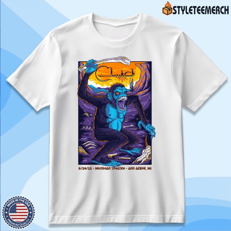 Clutch At Michigan Theater On Jun 20 2025 Tee 4 Clutch At Michigan Theater On Jun 20 2025 Tee
