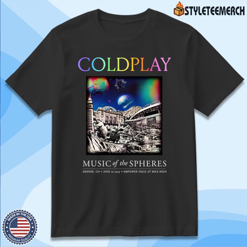 Coldplay Music Of The Spheres Denver June 10 2025 Concert T-Shirt 4 Coldplay Music Of The Spheres Denver June 10 2025 Concert T-Shirt