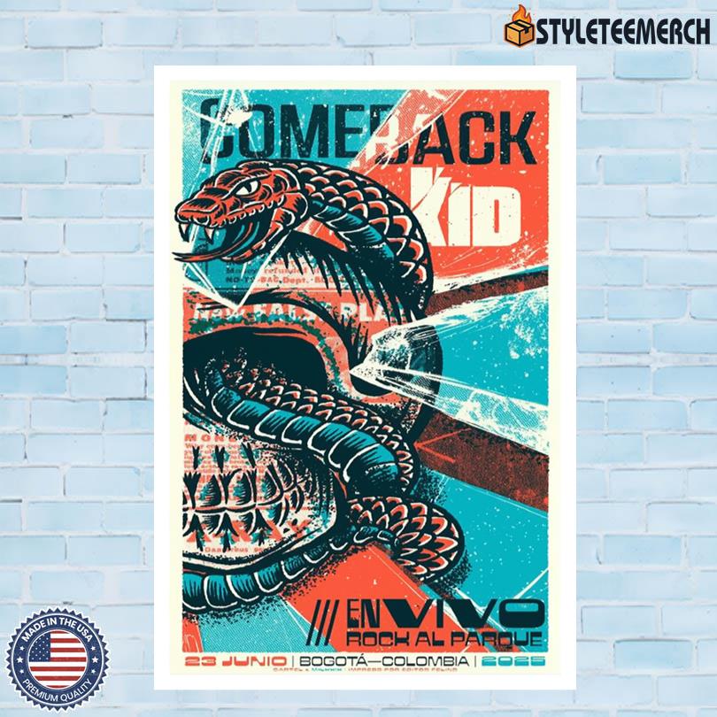 Comeback Kid Concert At Envivo Rock AL Parque Bogota June 23 2025 Poster 4 Comeback Kid Concert At Envivo Rock AL Parque Bogota June 23 2025 Poster