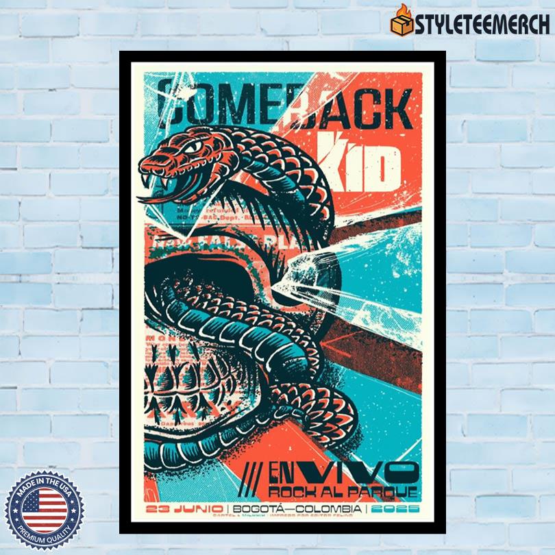 Comeback Kid Event Bogota, Colombia June 23 2025 Merch Poster 4 Comeback Kid Event Bogota, Colombia June 23 2025 Merch Poster