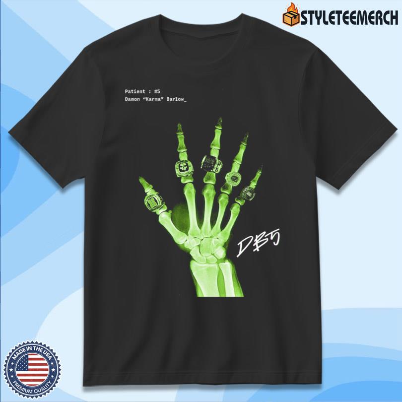 Damon Karma Hand X Ray 5 Rings Champions Shirt 2025 4 Damon Karma Hand X Ray 5 Rings Champions Shirt 2025