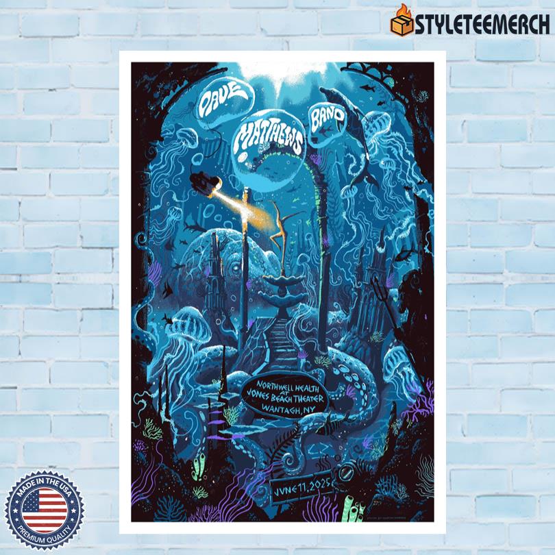 Dave Matthews Band 2025 Tour Poster Jones Beach NY 4 Dave Matthews Band 2025 Tour Poster Jones Beach NY