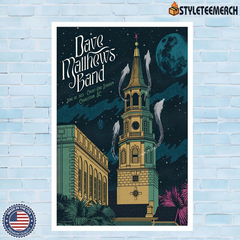 Dave Matthews Band Event Charleston, SC June 20 2025 Poster Print 4 Dave Matthews Band Event Charleston, SC June 20 2025 Poster Print
