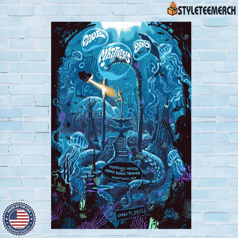 Dave Matthews Band Jun 11 2025 Wantagh NY Official Tour Poster 4 Dave Matthews Band Jun 11 2025 Wantagh NY Official Tour Poster