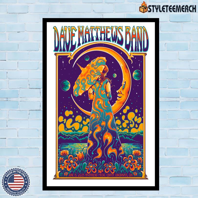 Dave Matthews Band June 13 2025 Riverbend Music Center Poster 4 Dave Matthews Band June 13 2025 Riverbend Music Center Poster