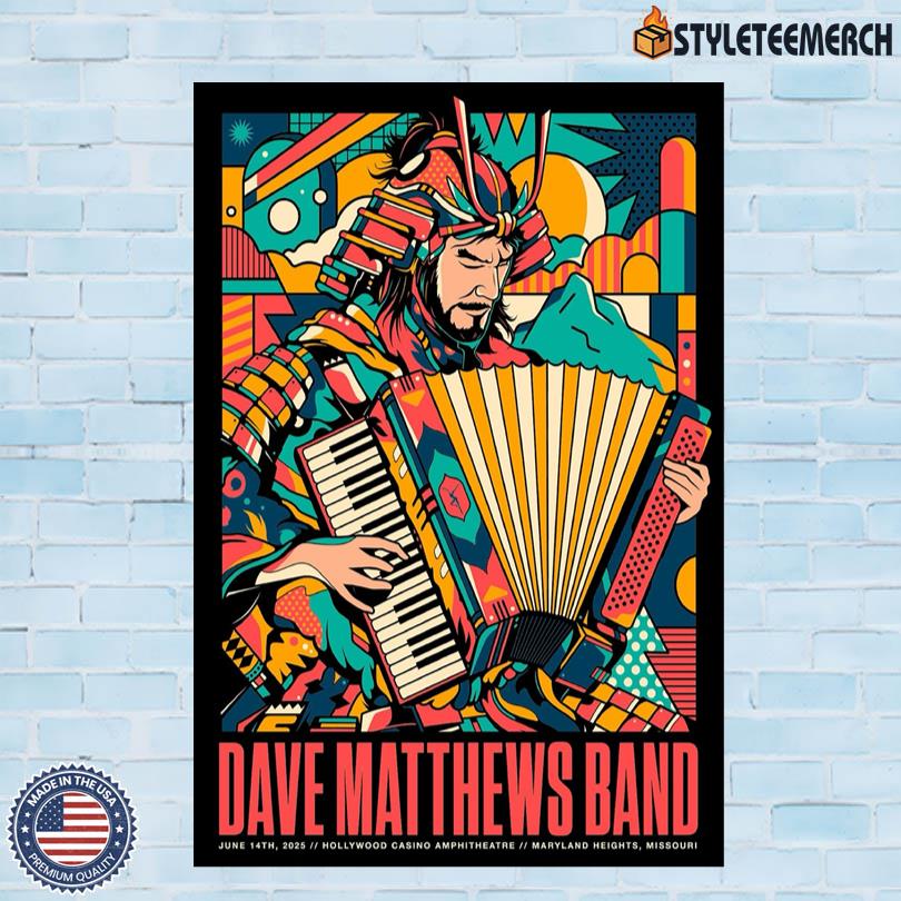 Dave Matthews Band June 14th 2025 Missouri Concert Poster 4 Dave Matthews Band June 14th 2025 Missouri Concert Poster