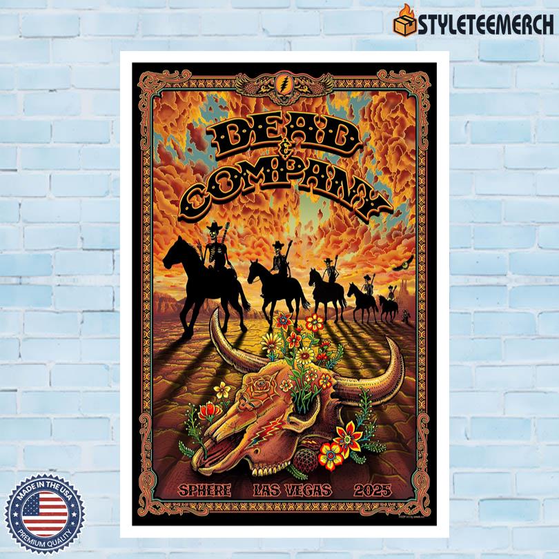 Dead And Co Las Vegas Sphere 2025 Poster 4 Dead And Co Las Vegas Sphere 2025 Poster