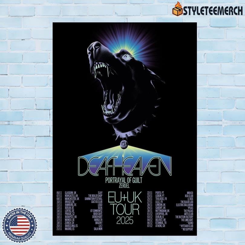 Deafheaven Poster EU UK 2025 Tour 4 Deafheaven Poster EU UK 2025 Tour